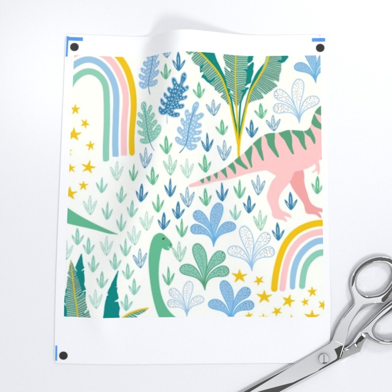 Dreams Forest Children Child Whimsical Kids Nursery Rainbow Custom Printed Fabric by Spoonflower Various Fabrics by the Yard or Fat Quarter